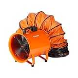 VEVOR Bauventilator 145-W-AC-Motor Baugebläse 2900 U/min Baulüfter Gebläse...