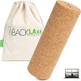 BACKLAXX ® Faszienrolle Set aus Kork – Fazienrolle Rücken Wirbelsäule -...
