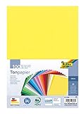 folia 6499 - Tonpapier Mix, DIN A4, 130 g/m², 100 Blatt sortiert in 25 Farben,...