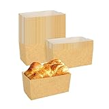 DAJAVE Mini Kastenform Kuchen 100 Stück Mini Laib Kuchen Cases Einweg Laib...
