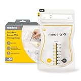 Medela Easy Pour Einweg-Muttermilchbeutel 210 ml – Auslaufsicheres Design mit...