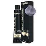 FemMas Haarfarbe Pure & Mix Silber I Creme Haarfarbe mit Arganöl, Keratin &...