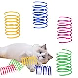 20 Stück Cat Spring Spielzeug,Kunststoff Spiralfedern,Spirale Katzen...