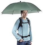 Walimex Pro Swing handsfree Regenschirm mit Tragegestell oliv, Mittel