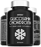 Glucosamin Chondroitin Hochdosiert - Glucosamin Komplex mit Chondroitin, MSM,...
