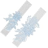 AIBAOBAO Hochzeitsstrumpfband für Bräute, 2 Stück Damen Spitze Bein...