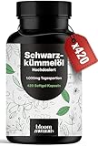 Schwarzkümmelöl Kapseln Hochdosiert – 420 Softgel Kapseln – 1.000 mg...