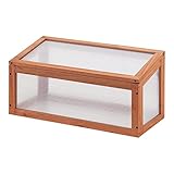 casa.pro Frühbeet Laarbeek Mini Gewächshaus aus Holz 60 x 30 cm...