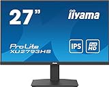 Iiyama Prolite XU2793HS-B5 68,5cm 27' IPS LED-Monitor Full-HD HDMI DP FreeSync...
