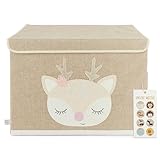 Bieco Faltbox mit Deckel | 65 Liter | ca. 36 x 36 x 51 cm | Spielzeugkiste |...