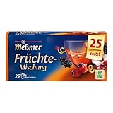 Meßmer Früchte-Mischung | 25 Teebeutel | Vegan | Glutenfrei | Laktosefrei