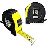 Gentpovth 2er Pack 5m Sturzsicheres Maßband mit stoßfestem Gummiüberzug,...