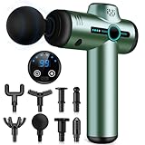 AQXONG Mini Muskelmassagepistole, Tragbares Elektrisches Massagegerät mit LCD...