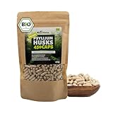 RheinNatur Bio Flohsamenschalen Kapseln - 450 Stk hochdosiert (3.000 mg je...