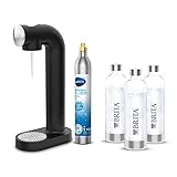 BRITA Wassersprudler sodaONE schwarz inkl. CO2-Zylinder und 3 BPA-freien...