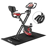 KM Fit 2in1 Heimtrainer Fahrrad mit LCD-Display | Fitnessbike klappbar |...