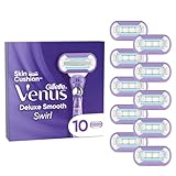 Gillette Venus Deluxe Smooth Swirl Rasierklingen Damen, 10 Ersatzklingen...