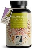 Magnesium Komplex 180 Kapseln, 400 mg pro Tag aus 5 hochwertigen -Formen: -Oxid,...