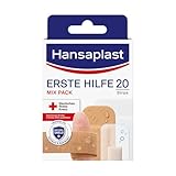 Hansaplast Erste Hilfe Pflaster Mix (20 Strips), Pflaster Set in verschiedenen...