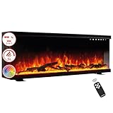 KAMINIO Elektrokamin LEA - Elektrischer 3-in-1 Kamin mit Panoramaview, Heizung,...