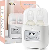 Bear 6-In-1 Sterilisator Flaschenwärmer Baby, 3-7min Doppelbecher Flaschen...