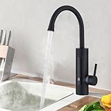 HOMELODY Durchlauferhitzer 230V Elektrischer Wasserhahn,Schwarz Küchenarmatur...