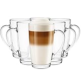 Glasmark Krosno Latte Macchiato Gläser Cappuccino 6er Set Teegläser- Mit...