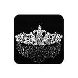 Tiara Kristallkrone mit Strasskamm Silber Strass Tiara Hochzeit Tiara Hochzeit...