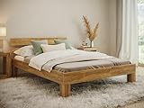 skølm Floki Bett 140x200 cm aus Massivholz – Haupt- oder Gästebett,...