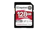 Kingston Canvas React Plus V60 SD 128GB SDXC UHS-II 280R/100W U3 V60 for Full...