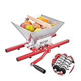 Arebos Obstmühle 7L | Beerenmühle Obstpresse | Obsthäcksler mit Handkurbel |...