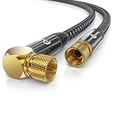 CSL - 1m HDTV Satellitenkabel mit Braiding 8k 4k HDTV - 135Db 75 Ohm - F Stecker...