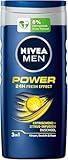 NIVEA MEN Power Duschgel (250 ml), pH-hautneutral Pflegedusche mit...