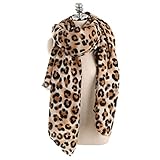 Amorar Frauen Winter Warm Cashmere Pashmina Schal Wrap Leopardenmuster Licht...