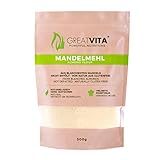 GreatVita Mandelmehl, naturbelassen, blanchiert (1 x 500g) in praktischer Tüte