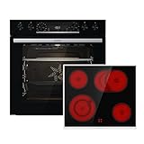 Gorenje OptiBake Black Set HL Einbauherdset mit Glaskeramik - Kochfeld/ 77...