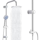 Trintion Regendusche Duschsystem 20 * 20cm Duschsets Duschstangen Duschmischer...
