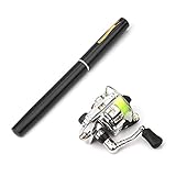 Lixada 1 Mt / 1,4 Mt Tasche Faltbare Angelrute Reel Combo Mini Pen Angelrute Kit...