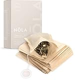 NOLA Einweg Teebeutel für losen Tee (100 Stück) - biologisch abbaubar &...