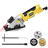 Enventor Mini Kreissäge 580W, Mini Handkreissäge mit Skalenlineal &...
