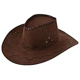 Miobo Cowboy Hut Western Cowgirl Hüte für Damen Herren Kinder (One Size,...