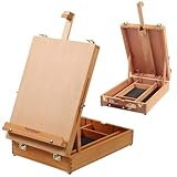 COOZEE Holztischtasche, Staffel, Massivholz -Skizzenschachtel -Desktop -Desktop...