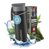 Bachgold Profi Outdoor Wasserfilter Flasche mit 1500L Filterkapazität I...