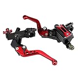 Keenso Motorrad Brems- und Kupplungshebel, 1 Paar Motorrad 7/8 Zoll Lenker...