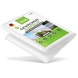 BIBODU Gewächshausfolie Transparent 2 x 6M | Maximale Effizienz - 800 Gauge |...