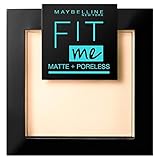 Maybelline New York Puder, Mattierend, porenverfeinernd und langanhaltend, Fit...