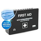KFZ-Verbandkasten nach aktueller DIN 13164:2022 | inkl. 2 med. Gesichtsmasken |...