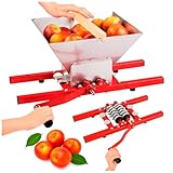 SUPERBUTELKI.PL - Fruchtmühle 7L – Manueller Obsthäcksler mit Edelstahlkorb...