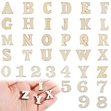 204 Stück Holzbuchstaben und Holzzahlen 15mm Buchstaben Holz Zahlen Holz...
