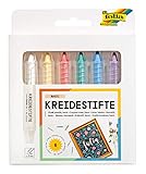 folia 370609 - Kreidestifte Set Basic, 6 Kreidemarker sortiert in 6...